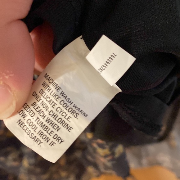 Ophelia Roe Floral Cinched Dress Green Plus Size 2X - Picture 12 of 16